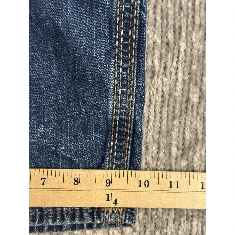 True Religion Jeans Men 42x34 Ricky Big QT Dark Wash Y2K Stitched Denim